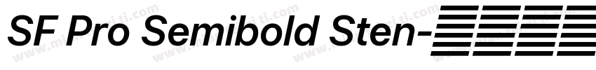 SF Pro Semibold Sten字体转换